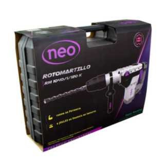 Rotomartillo SDS Max 1-1/2" 1,200 W 9 J 4,300 gpm + brocas NEO RM 1040/1/120 k