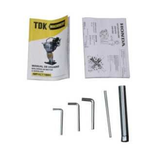 Bailarina Compactadora a Gasolina 5.5 Hp 4 Tiempos motor Honda TDK IMPACT700H