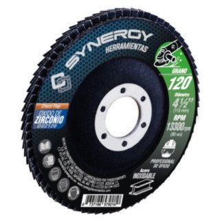 Disco Laminado De Oxido De Zirconio G 120 4-12"X78" SYN-DOZ120