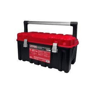 CPU17AR Caja portaherramientas plástica con broches metálicos charola y tapa roja 17" x 9" x 8" Urrea