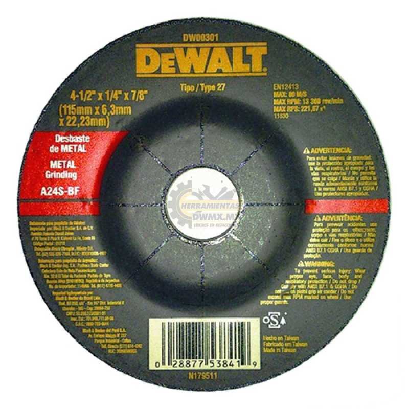 Disco Para Desbaste 4-12" X 14" X 78" DW00301