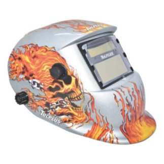 Careta Electrica Flamas Plateadas TULPLUS ADIR06771