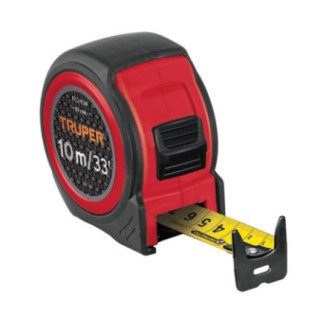 Flexómetro Compacto 10 M Con Grip Cinta 25 Mm Truper