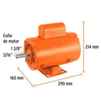 Motor eléctrico monofásico de 1/2 HP, baja velocidad, Truper TRUP-102303