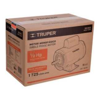 Motor eléctrico monofásico de 1/2 HP, baja velocidad, Truper TRUP-102303