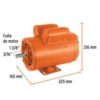 Motor eléctrico monofásico de 2 HP, baja velocidad, Truper TRUP-102307
