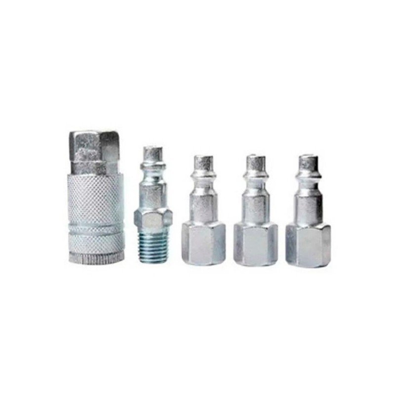 Juego 5 Piezas Acoplador Manguera 1/4" Adir 681