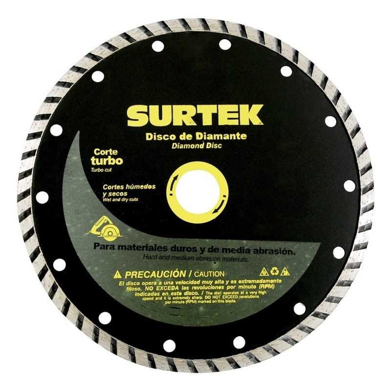 Disco de diamante turbo 4-1/2" Surtek 123461