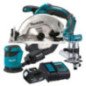 Combo Sierra Circular + Lijadora + Recortadora 18V Makdlx3165St Combo Sierra Circular + Lijadora + Recortadora 18V Makdlx3165St