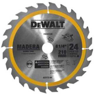 Disco Sierra 8 1/4" X 24 Dientes Dwa03100