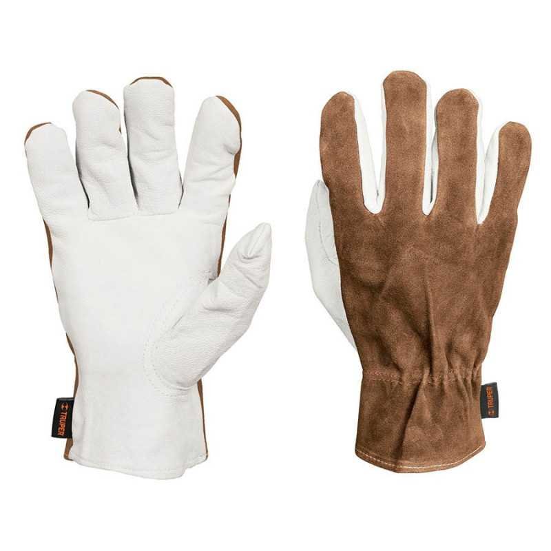Guantes De Piel De Cabra Con Dorso De Carnaza, Truper