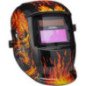 Careta Electronica Para Soldar Flaming Skull Careta Electronica Para Soldar Flaming Skull