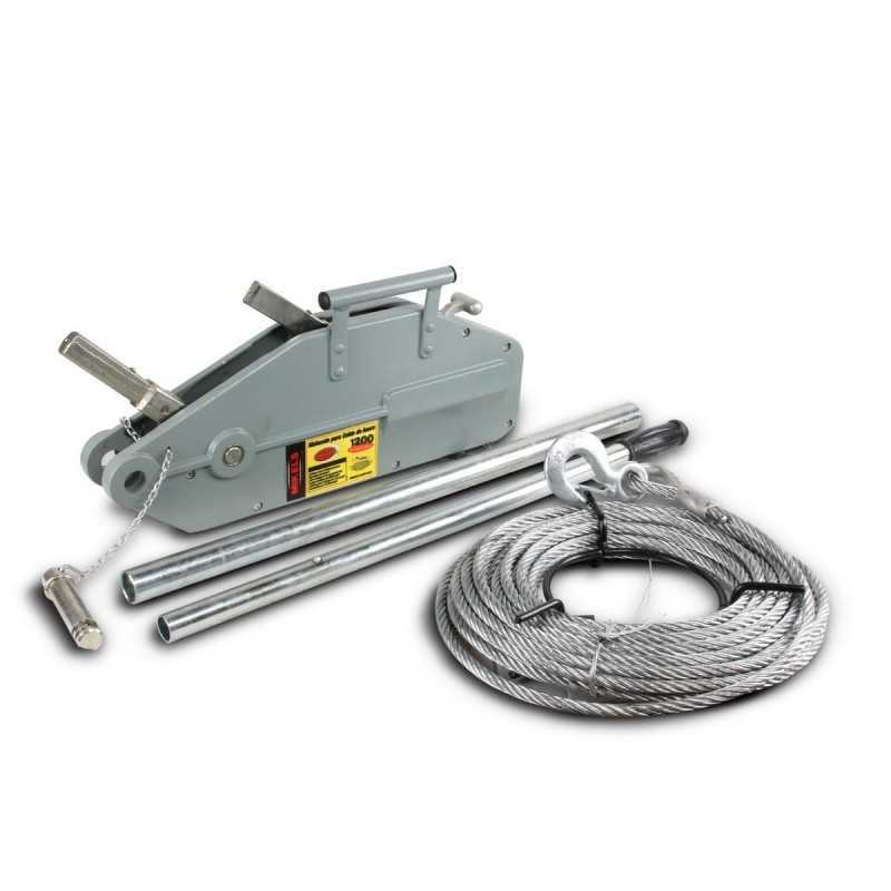 Malacate Tirfor 1200 Kg (Ancho Cable 8 mm X 20 Mts) MIKELS MCAT-1200 MIK-MCAT-1200 MIKELS Malacate Tirfor 1200 Kg (Ancho Cable 8 mm X 20 Mts) MIKELS MCAT-1200 MIK-MCAT-1200 MIKELS