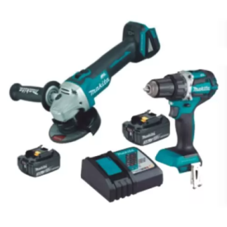 Rotomartillo Inalambrico Y Esmeriladora Y Bateria extra  18 Combo MAKITA MAKDLX2402ST