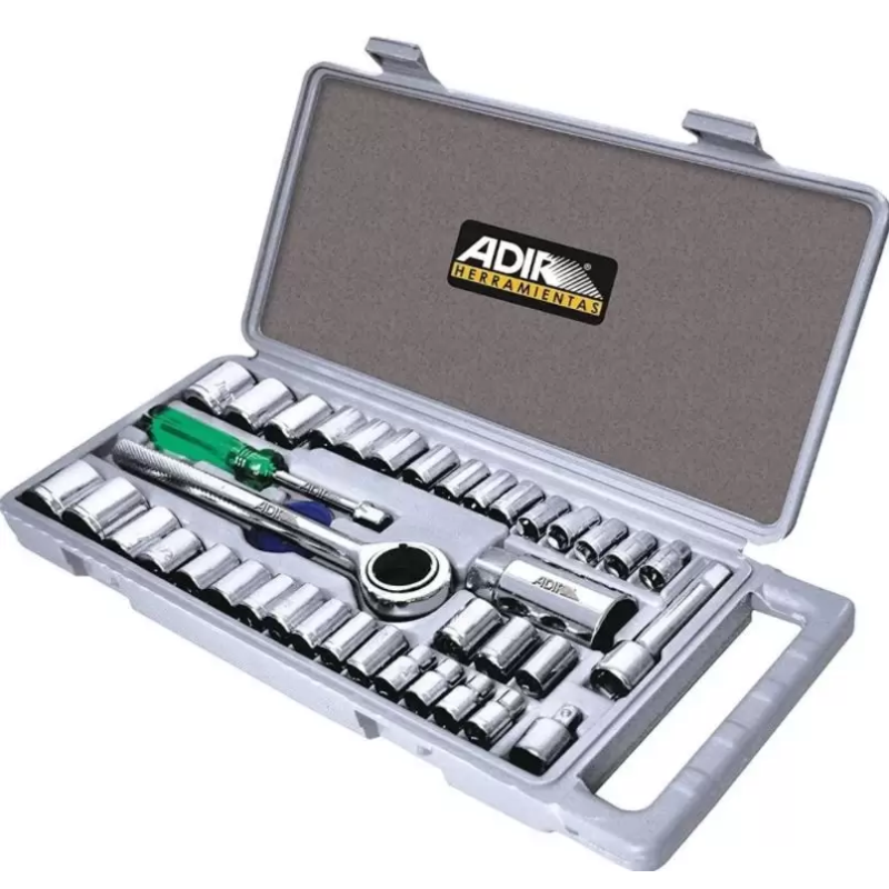 Juego de Dados con Matraca 40 piezas (Autoclé) ADIR ADIR01239