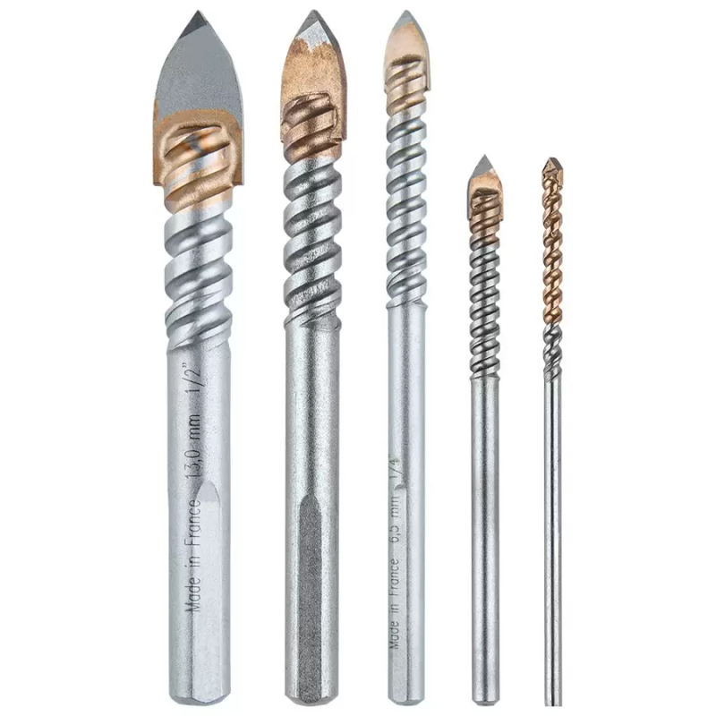 Jgo De Brocas P/Vidrio 1/8, 3/16, 1/4, 3/8, 1/2. MAKITA ACCESORIOS B68993