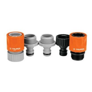 Juego De 5 Conectores De Abs De Cambio Rápido 3/4" Trup-12728