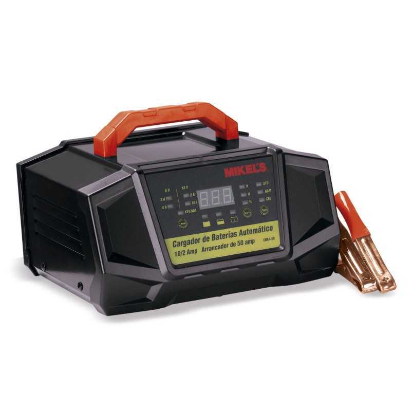 Cargador Baterías Automático Con Arrancador (2/10/50 Amp) MIKELS CBAA-50 MIK-CBAA-50 MIKELS