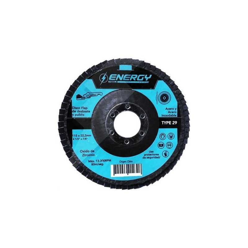 Disco Laminado Zirconio 4 1/2" Grano 40 Paq 20 pzas DFZ1154029KIT20