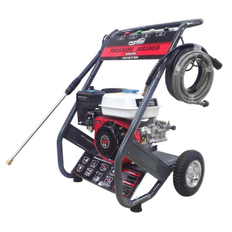 Hidrolavadora 5.5 Hp 2,200 Psi 4 Boquillas California Machinery CALT8.7/12A 1