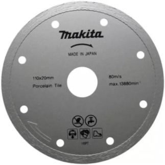 Disco De Diamante 4 3/8" Rin Continuo Para Porcelana Makita B22925 1