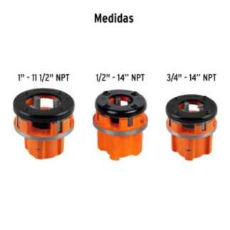 Tarraja Juego de 4 piezas para tubo, TRUPER 13070