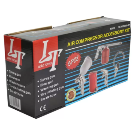 Pistolas Para Pintar Jgo. 4 Pzas. Con Accesorios Modelo: W-2000C5 Hoteche Hpk020