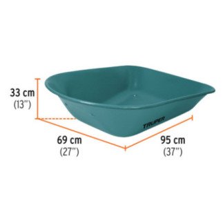 Carretilla 5 ft3, llanta neumatica reforzada TRUPER 11753