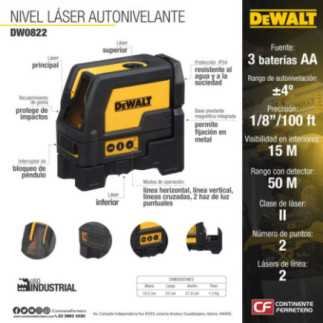 Laser Autonivelante Dewalt DW0822