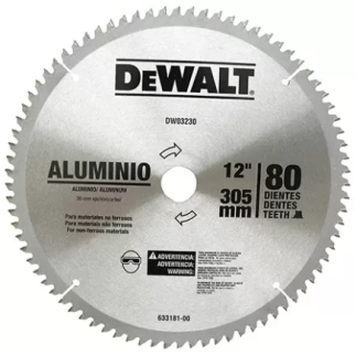 Disco Sierra 12"X80 Dientes Flecha 30Mm C Dewalt A03230