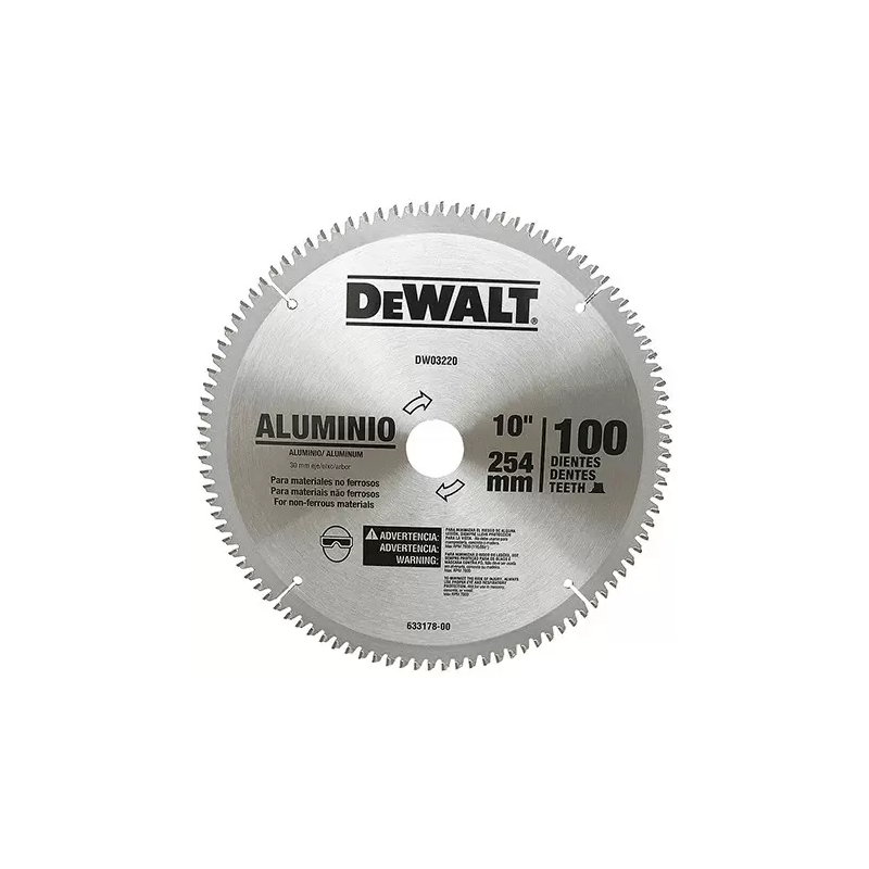 Disco Sierra 10"X100 Dientes Flecha 30Mm C Dewalt A03220