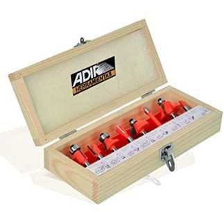 Brocas Para Router 8 Piezas Profesionales Adir 0158