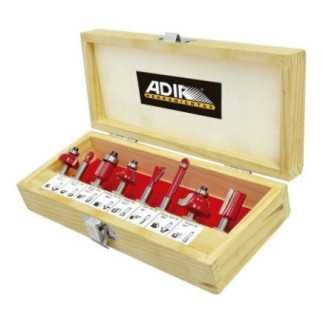 Brocas Para Router 8 Piezas Profesionales Adir 0158