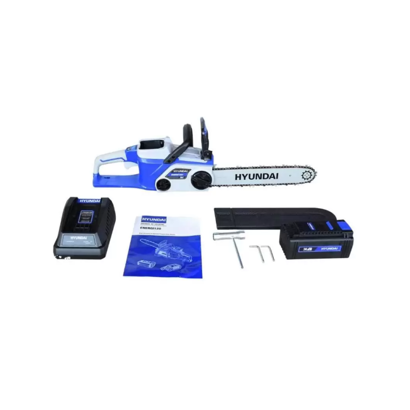 Motosierra Energi120 + Desbrozadora Ionic No Incluye Cargador Hyundai PTEH8 Motosierra Energi120 + Desbrozadora Ionic No Incluye Cargador Hyundai PTEH8