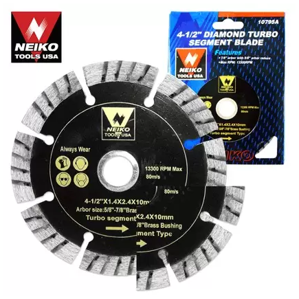 Disco Concreto Diamond Turbo 4-1/2" Neiko 10795A