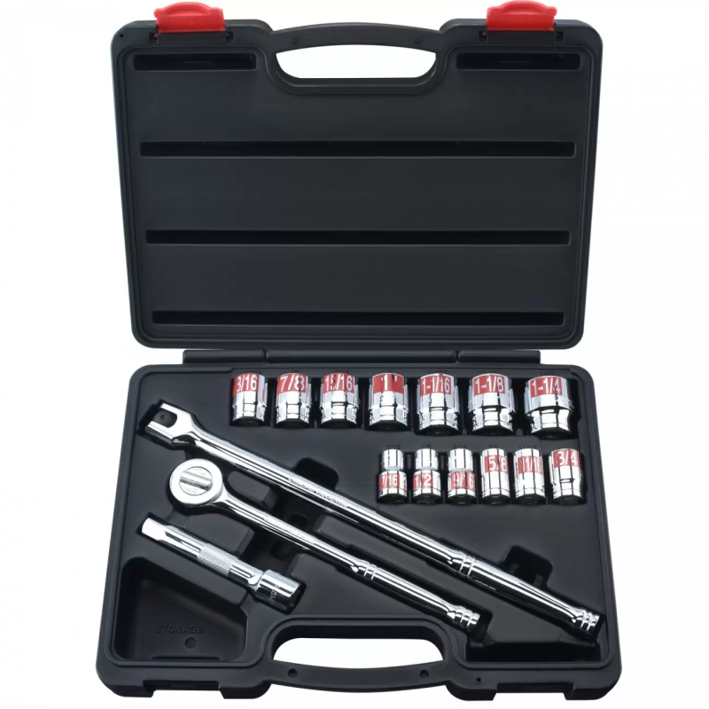 Dados Con Matraca 17 Piezas 1/2" Neiko 02491A