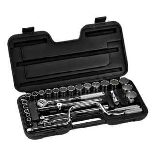 Dado 1/2" 10-32 Mm Std Mando 1/2' 29 Piezas Stanley 86504