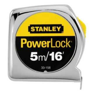 Flexómetro 5 Metros Powerlock Caja Metálica Stanley 33158