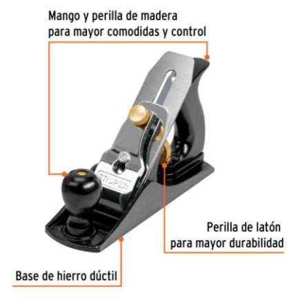 Cepillo Para Carpintero Nro 4, Estriado Truper 12009