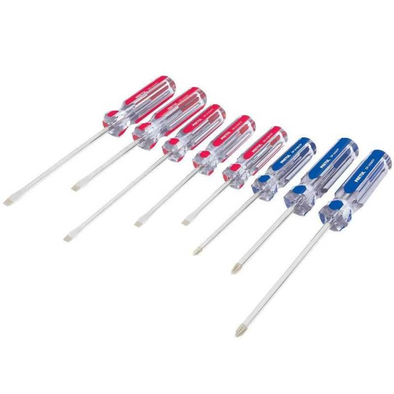 Desarmadores, 8 Piezas,Jgo Mango Pvc, Pretul