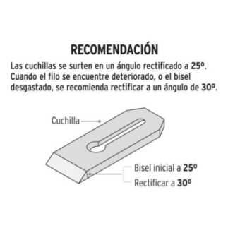 Cuchilla Y Contra Para Cepillo De Carpintero Nro 6 TRUPER 12045