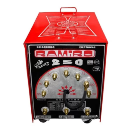 Soldadora De Electrodo 250 Amperes Con Rodajas Ramiro Ram250R