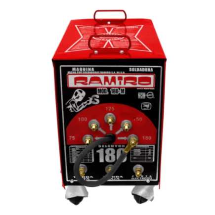 Soldadora De Electrodo 180 Amperes Con Rodajas Ramiro Ram180R
