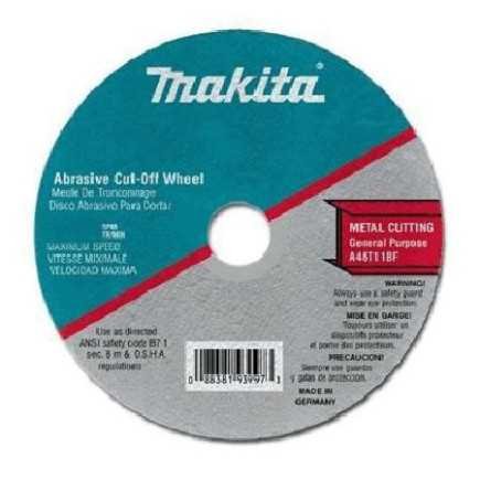 Disco Abrasivo Corte Metal 4 1/2" 3/64" 7/8" 724115A