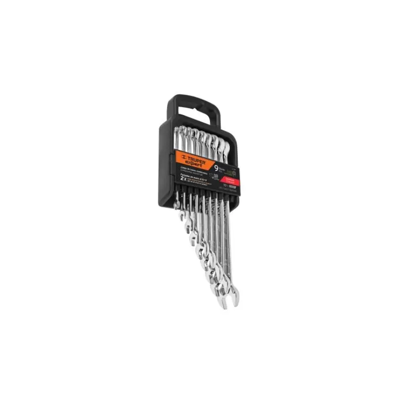 Llaves Combinadas 9 Piezas Pulidas Milimétricas 15774