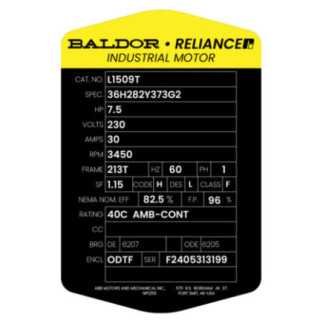 Motor Bifásico Uso General 7-1/2 Hp 2 Polos 110/220 V Baldor BAL-L1509T