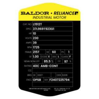 Motor Bifásico Uso General 10 Hp 4 Polos 110/220 V ABB-BAL-L1512T