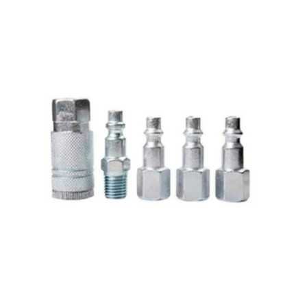 Juego 5 Piezas Acoplador Manguera 1/4" Adir 681