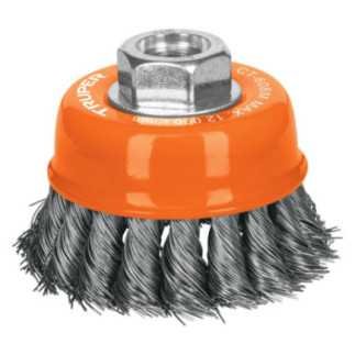 Carda copa, alambre trenzado fino, p/esmeril Truper 14184