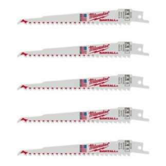 Segueta Super Sawzall 5 Dientes 6 Largo Corte Rapido Milwaukee 48005035
